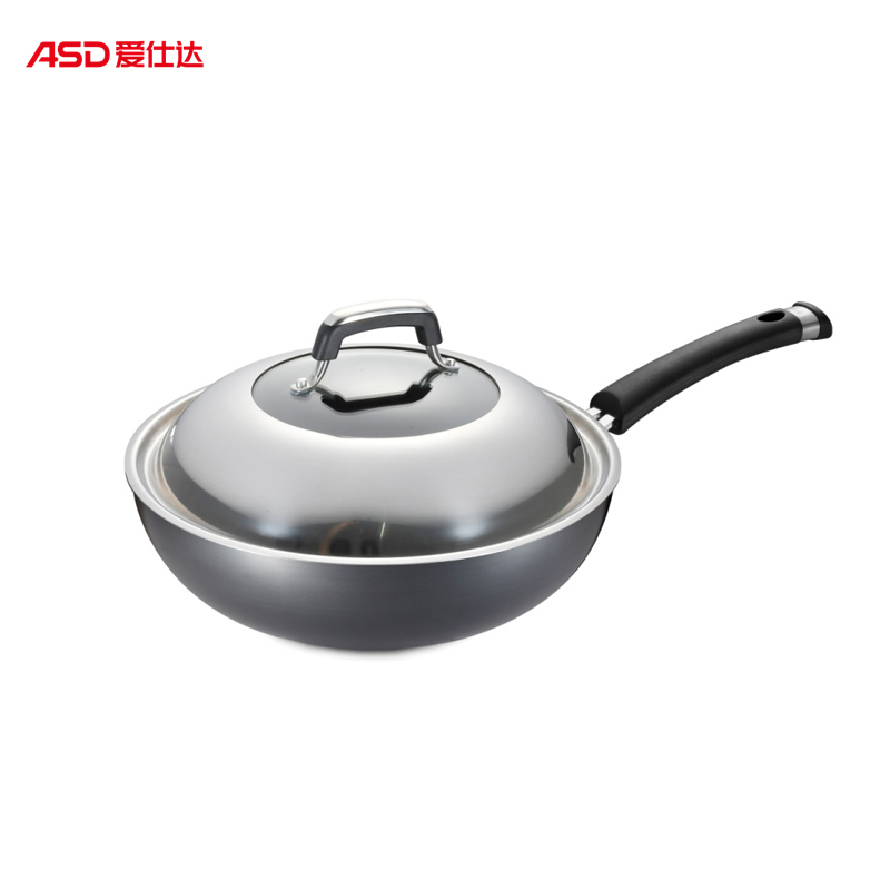 愛(ài)仕達節能(néng)繡不(bù)了(le)無塗層炒鍋LB8330E
