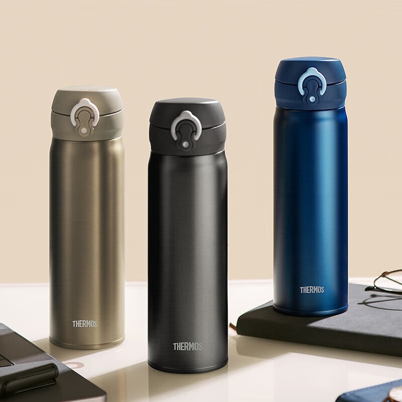 膳魔師(shī)THERMOS钛杯 純钛保溫杯商務辦公 500ml TCTG-500 礦石金(jīn)